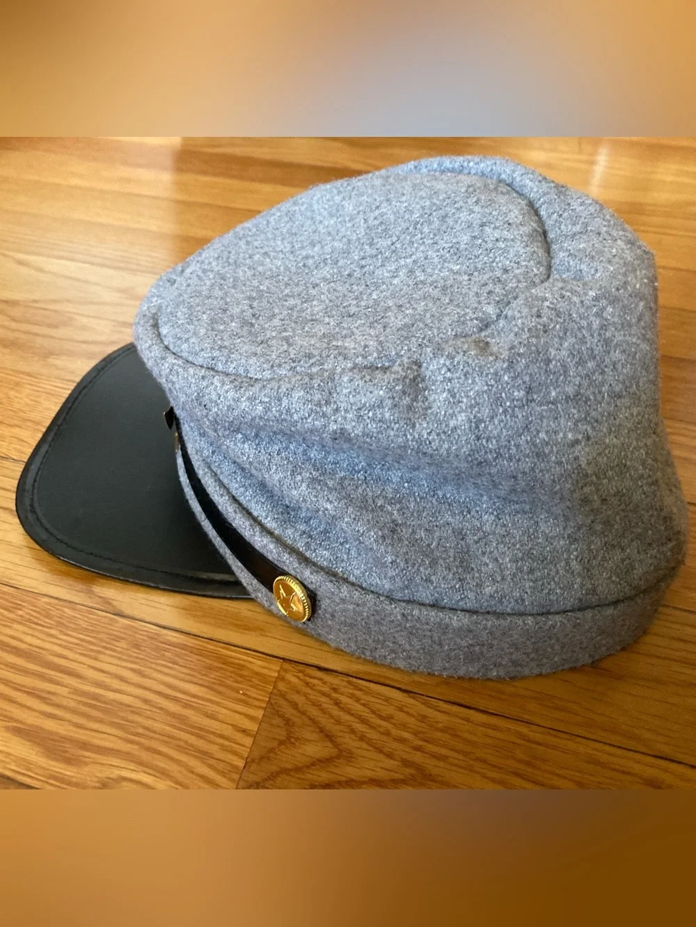 Boy’s gray Confederate cap